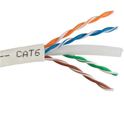 Καλώδιο του τοπικού LAN μόνωσης LSZH Cat6 PVC μεταδόσεων 23AWG UTP στοιχείων