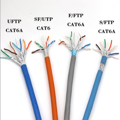 Διπλό FTP UTP καλωδίων του τοπικού LAN οθόνης 4pair 23AWG 550Mhz RJ45 Cat6A
