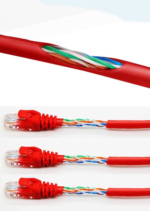 LSZH Jacket CAT5E Patch Cord για σύνδεση δικτύου στο σπίτι και στο γραφείο