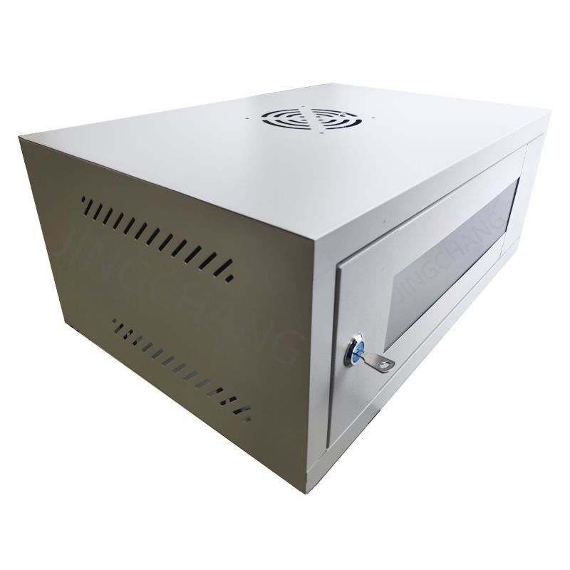 2U Server Rack Enclosure, Wall Mount Network Cabinet με γυάλινη πόρτα και κλειδαριές