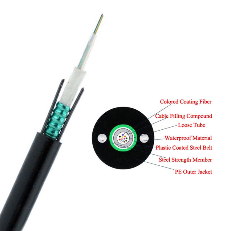GYXTW 9 / 125 OS2 Fiber Optic Single Mode Cable 4 - 48 Cores For Duct / Aerial