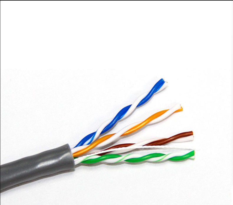 24AWG 4 PE PVC σακακιών $cu CCA Cat5e ζευγάρια καλωδίων του τοπικού LAN για τον υπολογιστή