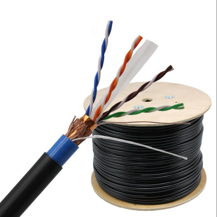 305M προστατευμένο Ethernet PVC στριμμένο 4P Cat6 καλώδιο ζευγαριού SFTP, καλώδιο PVC SFTP Cat6