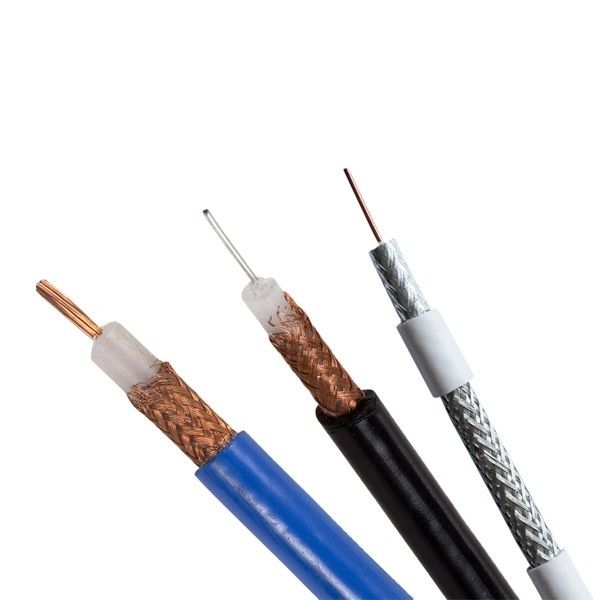 Μαύρο χρώμα καλωδίων TV RG6 RG7 RG213 RG11 RF RG58 ομοαξονικό