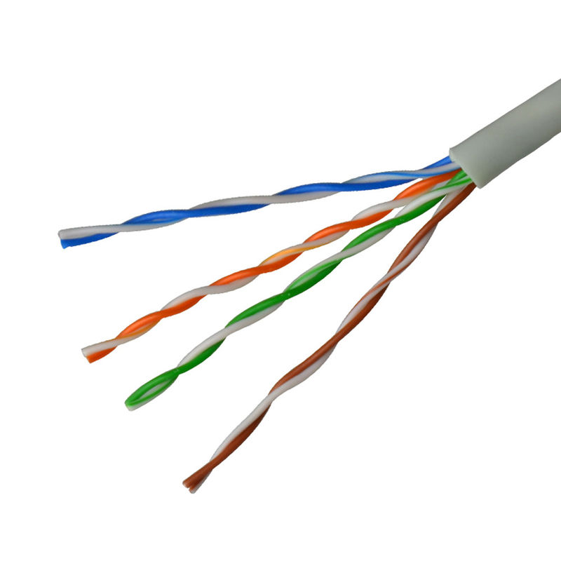 γκρίζο χρώμα καλωδίων του τοπικού LAN ρόλων UTP Cat5e δικτύων 305M Cat5