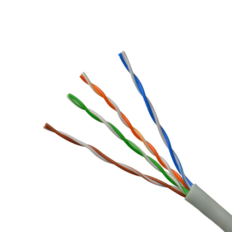 γκρίζο χρώμα καλωδίων του τοπικού LAN ρόλων UTP Cat5e δικτύων 305M Cat5