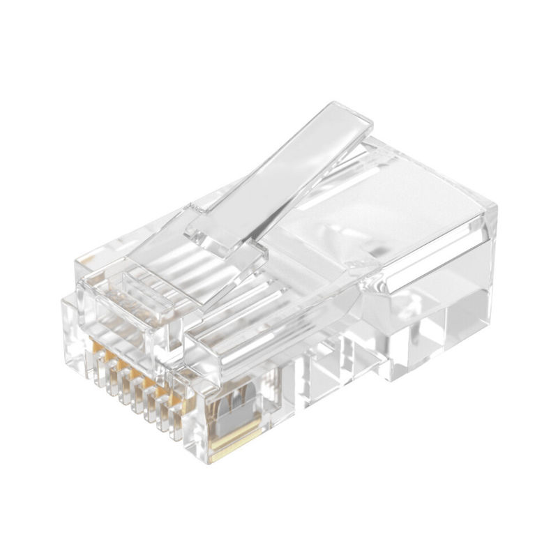 Αρσενικό UTP Unshielded Toolless Ethernet Cat5 Cat6 8P8C RJ45 επικεφαλής μορφωματικό βούλωμα κρυστάλλου συνδετήρων