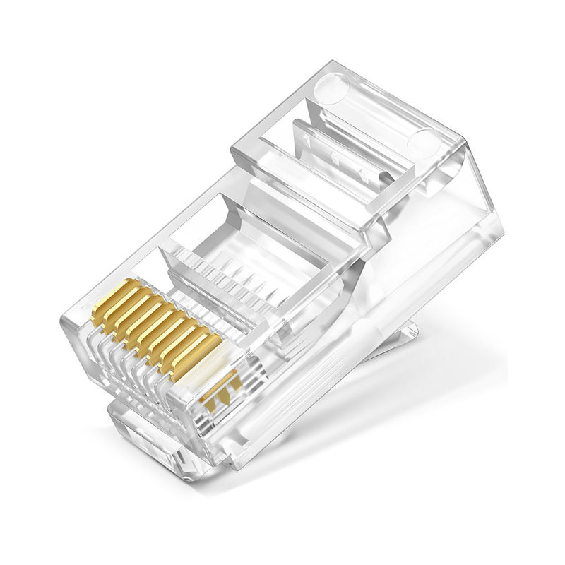 Αρσενικό UTP Unshielded Toolless Ethernet Cat5 Cat6 8P8C RJ45 επικεφαλής μορφωματικό βούλωμα κρυστάλλου συνδετήρων