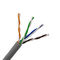 4P στριμμένο HDPE Cat5e PVC ζευγαριού καλώδιο του τοπικού LAN, FTP καλωδίων UTP 24AWG Cat5e