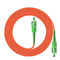 Πορτοκαλί σκοινί μπαλωμάτων οπτικών ινών OM3 OM5 θωρακισμένο, σκοινί μπαλωμάτων Sc UPC