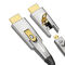 Καλυμμένο χρυσός καλώδιο υψηλής ταχύτητας HDMI υπόθεσης HDCP HDR μετάλλων