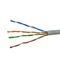 γκρίζο χρώμα καλωδίων του τοπικού LAN ρόλων UTP Cat5e δικτύων 305M Cat5