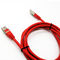 Κόκκινο καλώδιο 0.5m 1m 2m του τοπικού LAN δικτύων FTP Cat6e Ethernet UTP